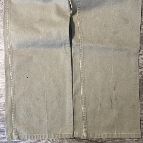 Ben Davis Canvas Khaki 695 Straight Leg 50/50 Blend Twill Work Pants Size 34x31 - Picture 6 of 13